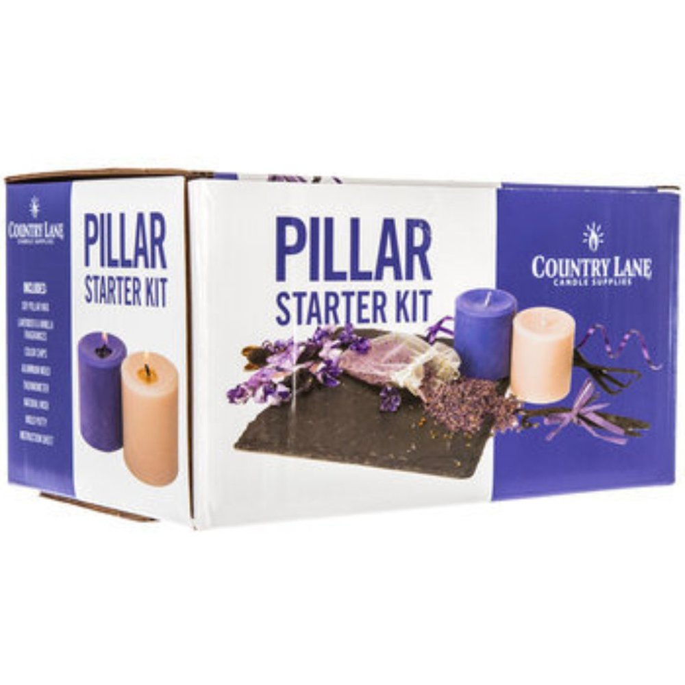 Country Lane Pillar Candle Starter Kit for Two Candles - Never Used